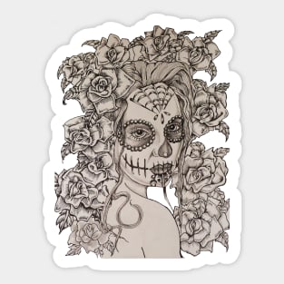 Day of the Dead with Moko Sticker